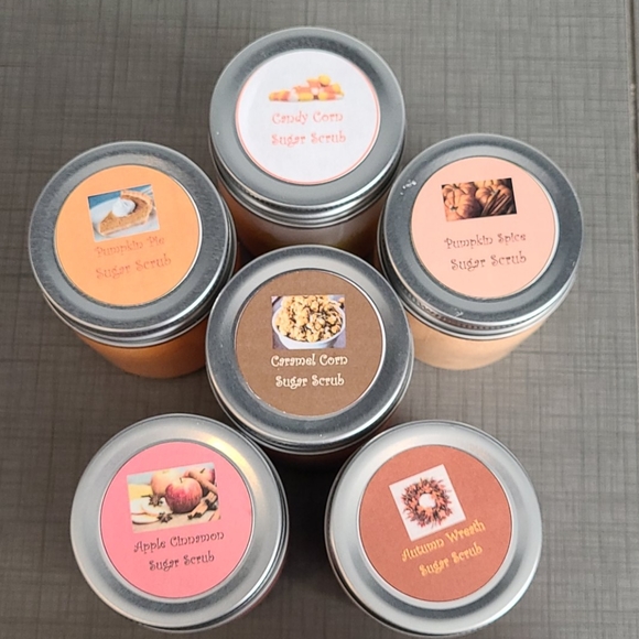FALL SCENTS 🍂 Handmade SUGAR SCRUBS 8oz - Picture 2 of 2